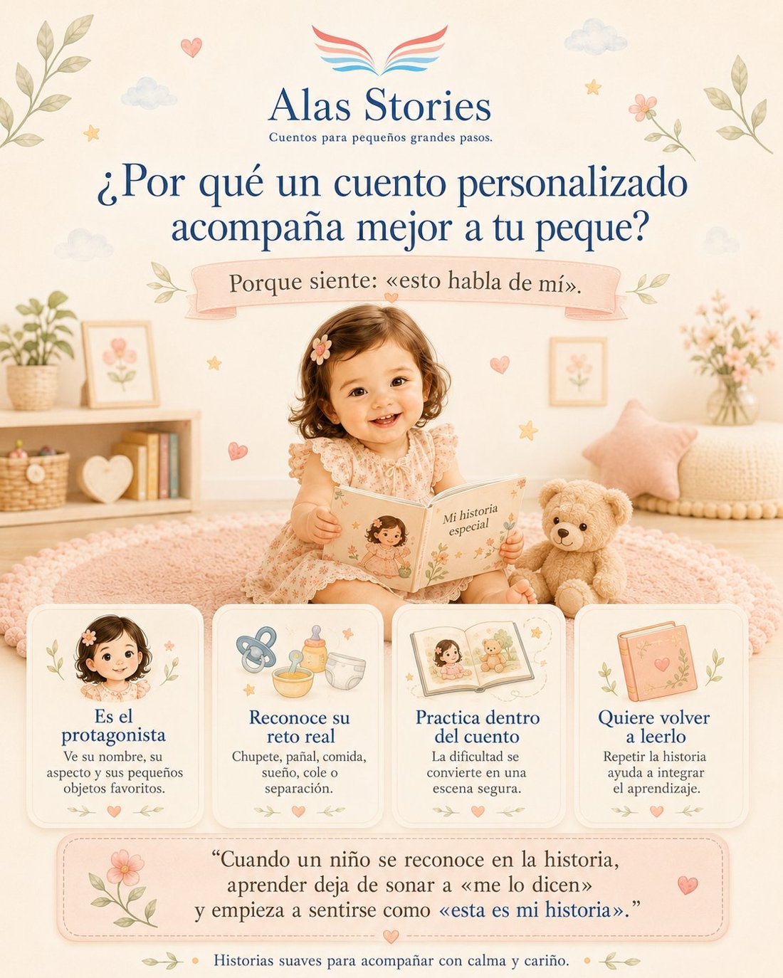 Por qué un cuento personalizado acompaña mejor a tu peque